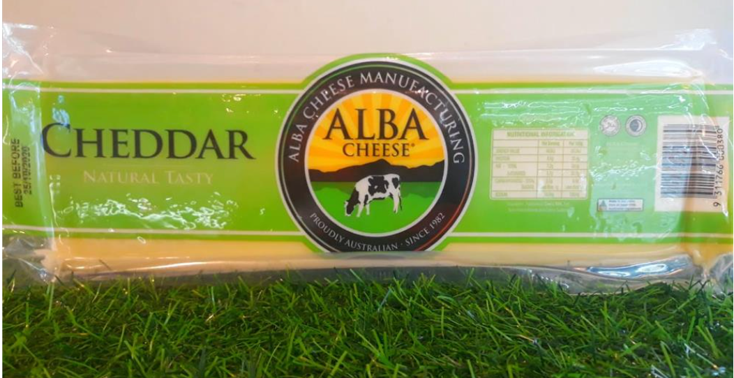 Alba Cheddar Cheese Block (2kg) MC Maju Cold Storage Sdn Bhd
