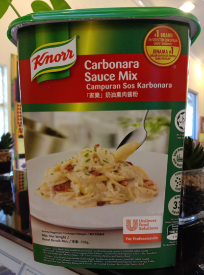 Knorr Carbonara Sauce Mix / Sos Campuran Carbonara Knorr | Malaysia Knorr Carbonara Sauce Mix / Sos Campuran Carbonara Knorr | Malaysia