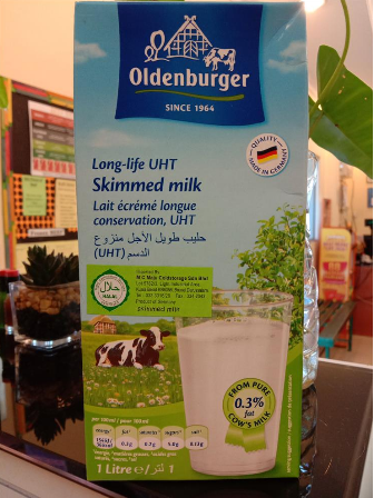 Oldenburger UHT Skim Milk (1Ltr)