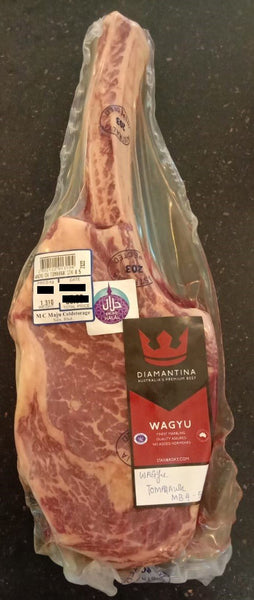 Wagyu Fzn Beef Tomahawk Steak (MB:4-5) (per kg)