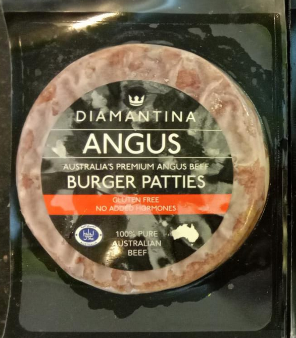 Angus 100% Beef burger patties (150g/pkt) – MC Maju Cold Storage Sdn Bhd
